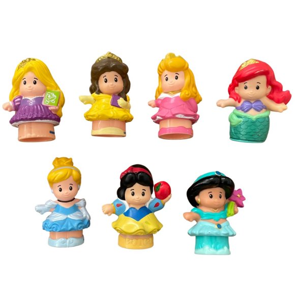 Fisher-Price Other - Little People Disney Princesses Lot of 7 Snow White Cinderella Ariel Jasmine